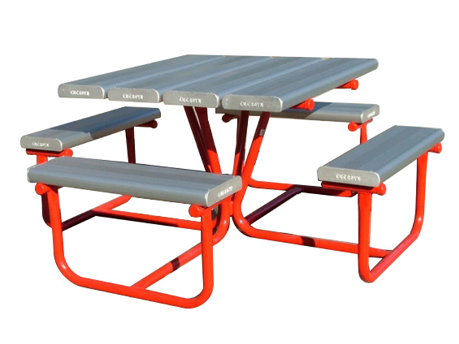 EM047 Parklands Square Combination Table and Benches, Aluminium with Powdercoated Frame option.png